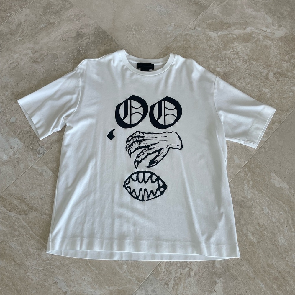 Diesel Black Gold Vintage White Graphic Tee